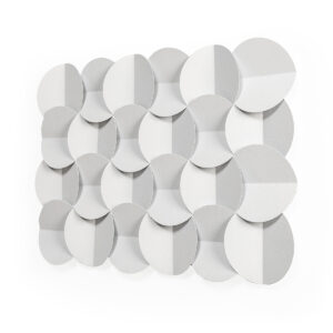 Escultura 72x3x49 Metal Blanco