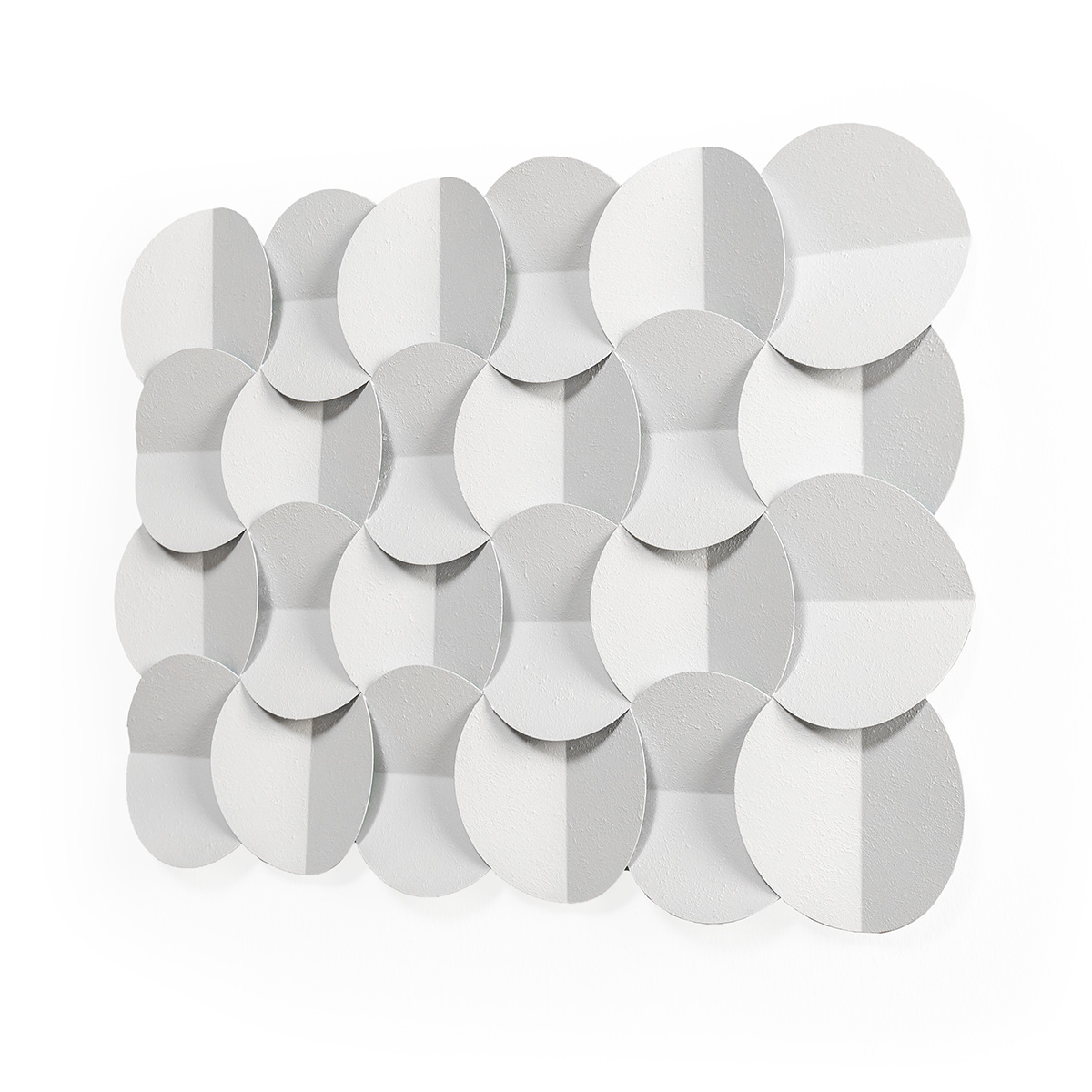 Escultura 72x3x49 Metal Blanco