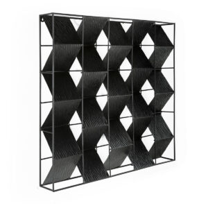 Escultura 76x13x76 Metal -- Negro