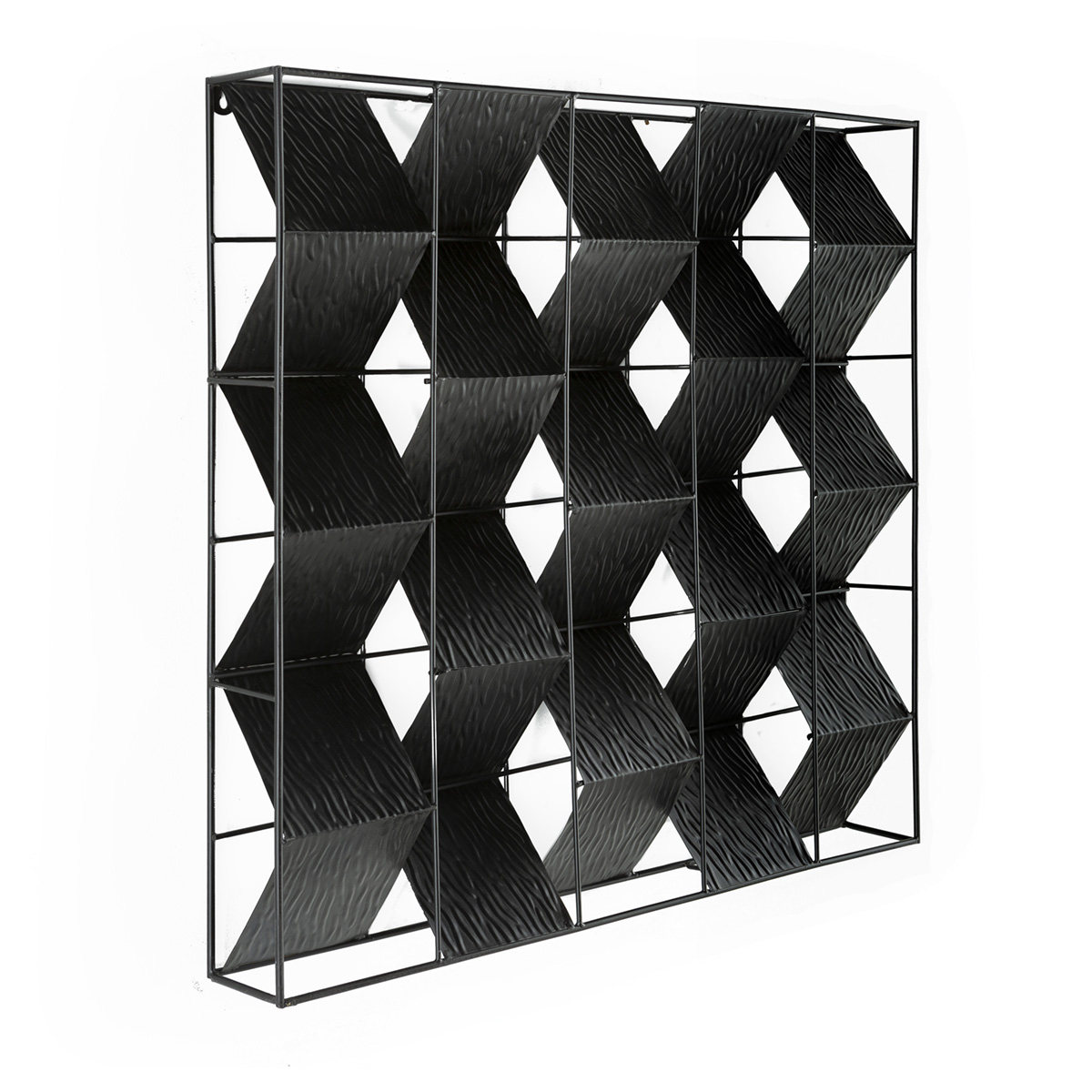 Escultura 76x13x76 Metal -- Negro