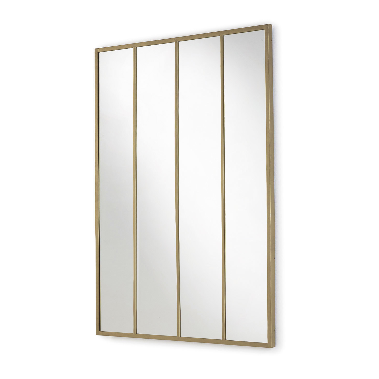 Espejo 100x3x150 Cristal/Metal Dorado