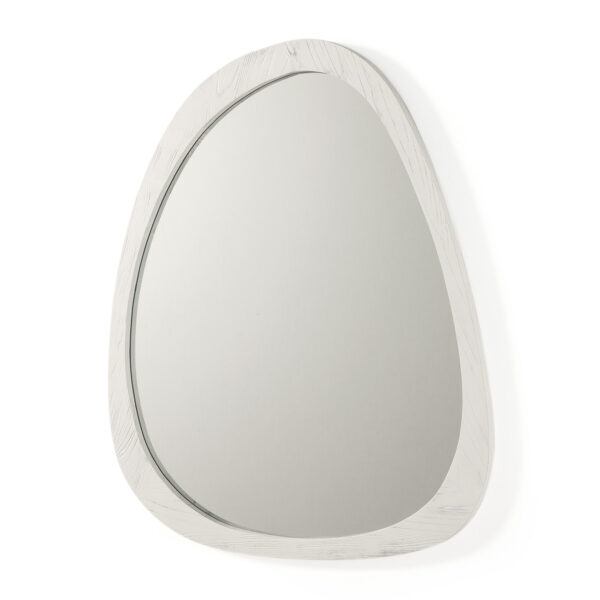 Espejo 101x3x79 Cristal/Madera Blanco