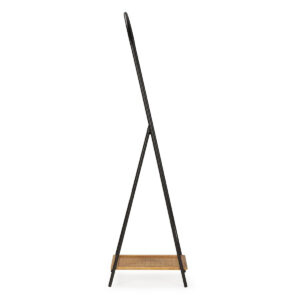 5 Madera/Metal/Ratán -- Negro/Natural