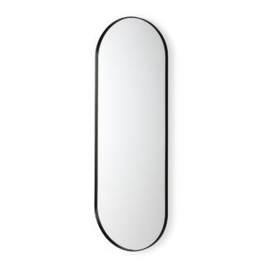 Espejo 50x3x140 Cristal/Metal Negro
