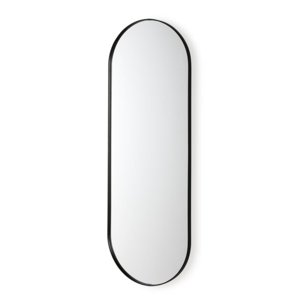 Espejo 50x3x140 Cristal/Metal Negro
