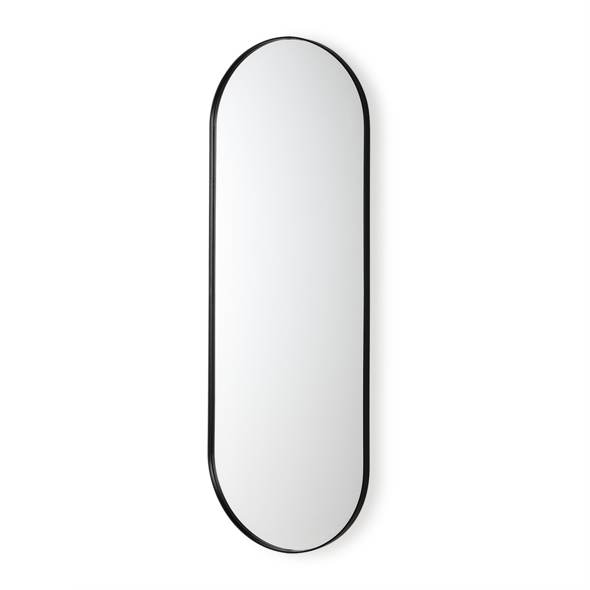 Espejo 50x3x140 Cristal/Metal Negro