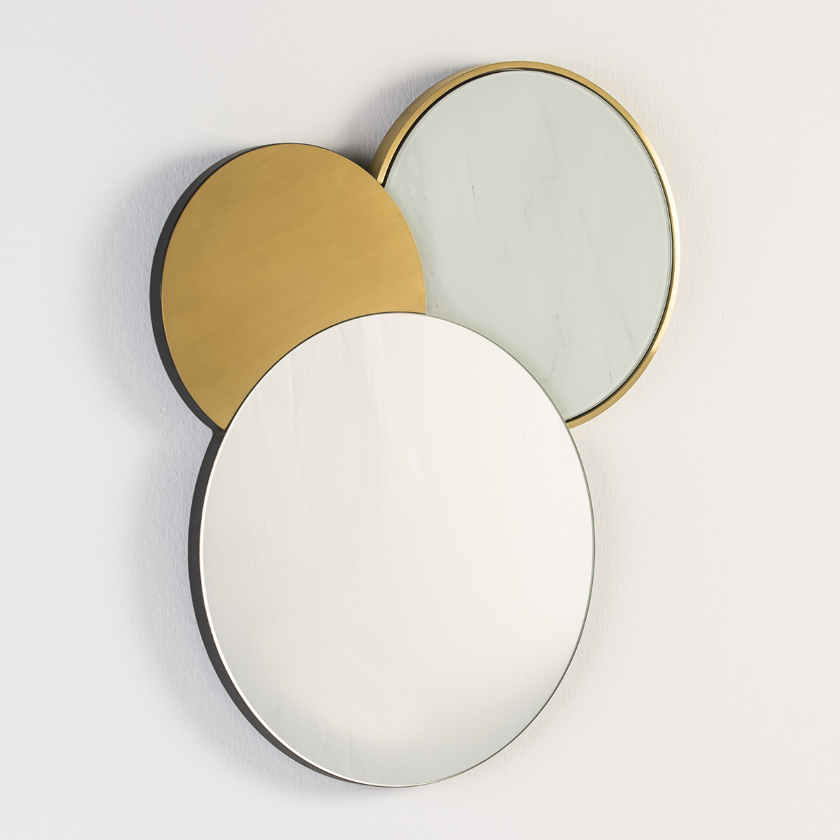 Espejo 54x3x65 Cristal/Simil Mármol/Metal Dorado