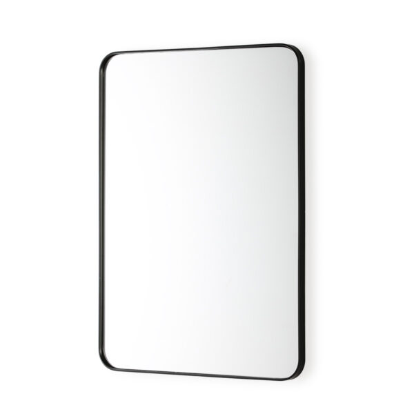 Espejo 60x3x80 Cristal/Metal Negro
