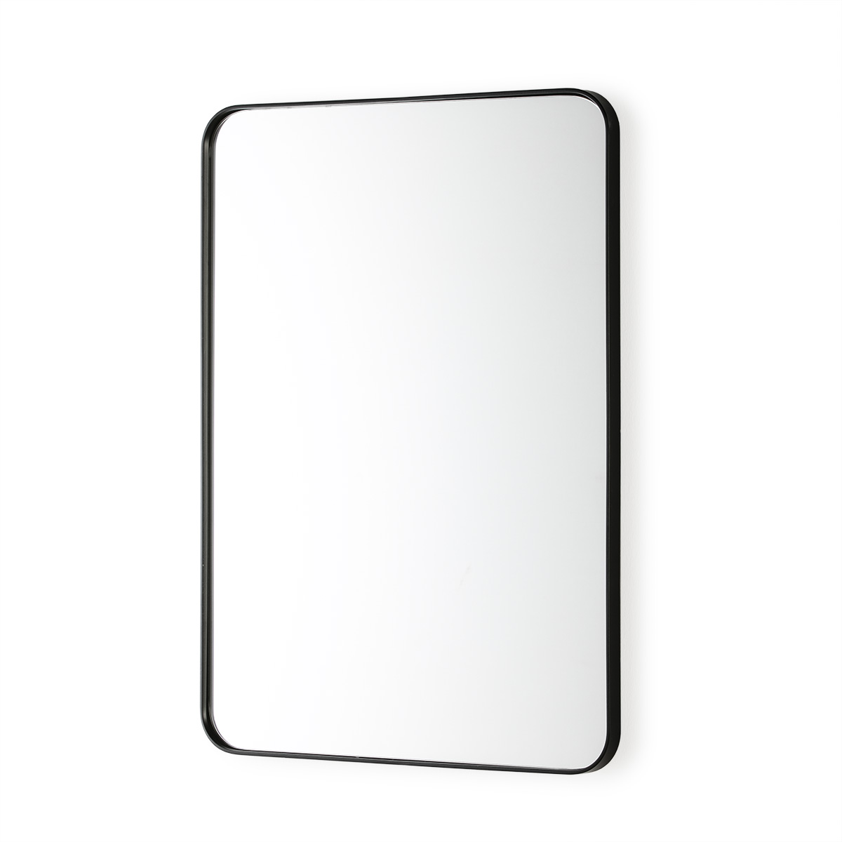Espejo 60x3x80 Cristal/Metal Negro