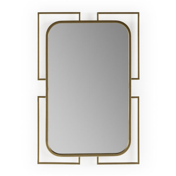 Espejo 61x2x91 Metal/espejo -- Dorado