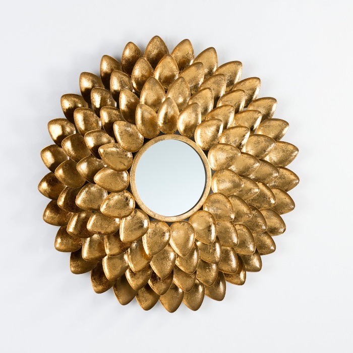 Espejo 73x5 Metal Oro
