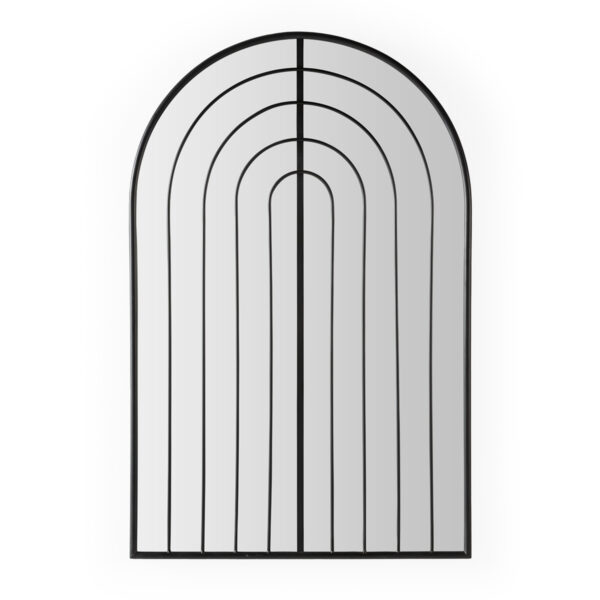Espejo 76x3x116 Metal -- Negro