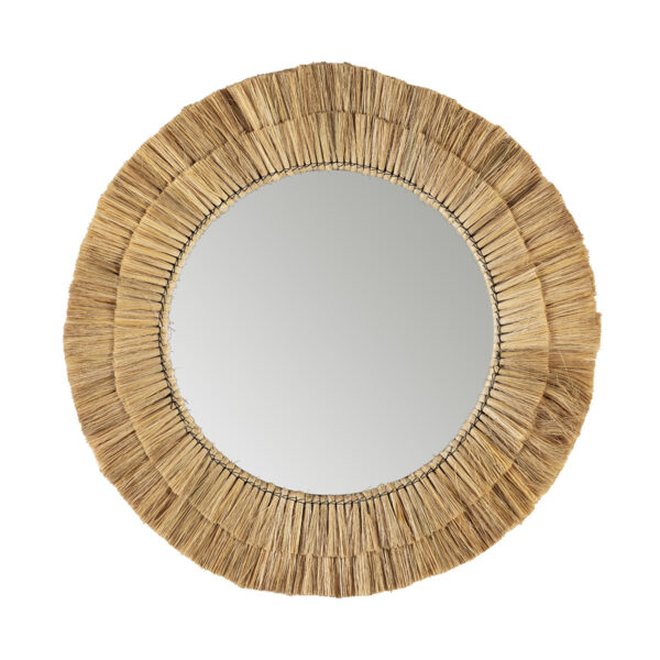 Espejo 76x3x76 Hierba Marina Natural