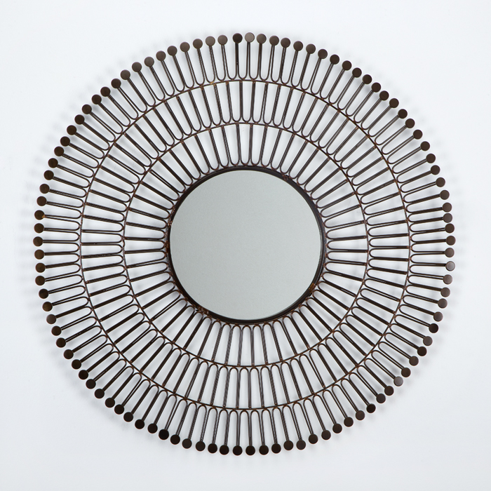 Espejo 78 cm Metal Cobre