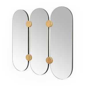 Espejo 78x3x70 Metal/Madera Natural