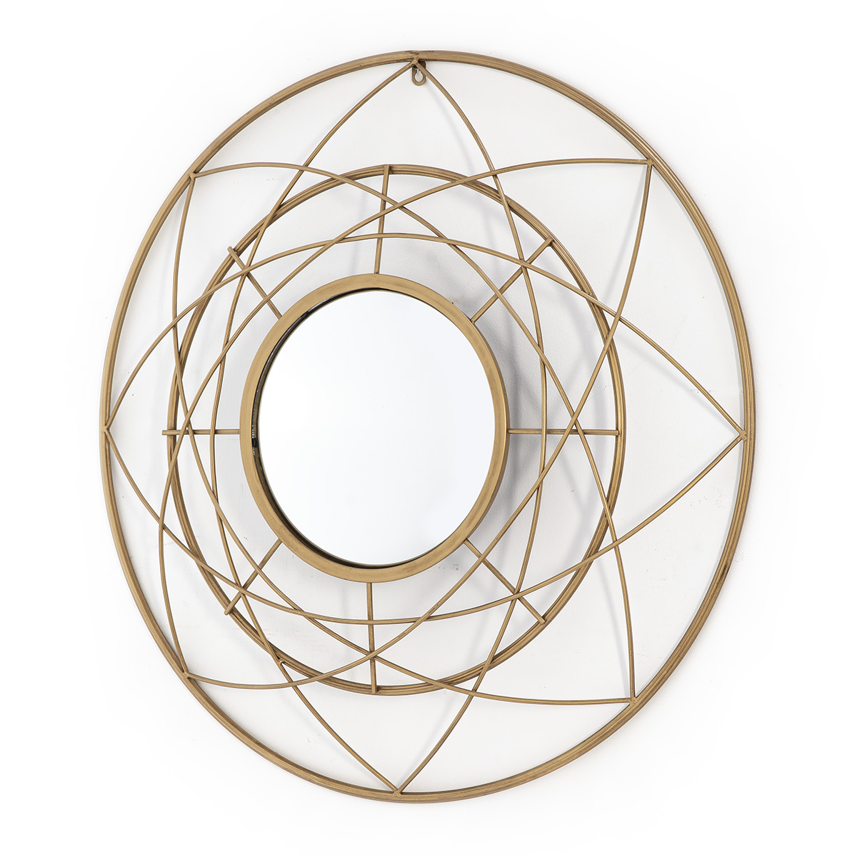 Espejo 78x8x78 Metal Dorado