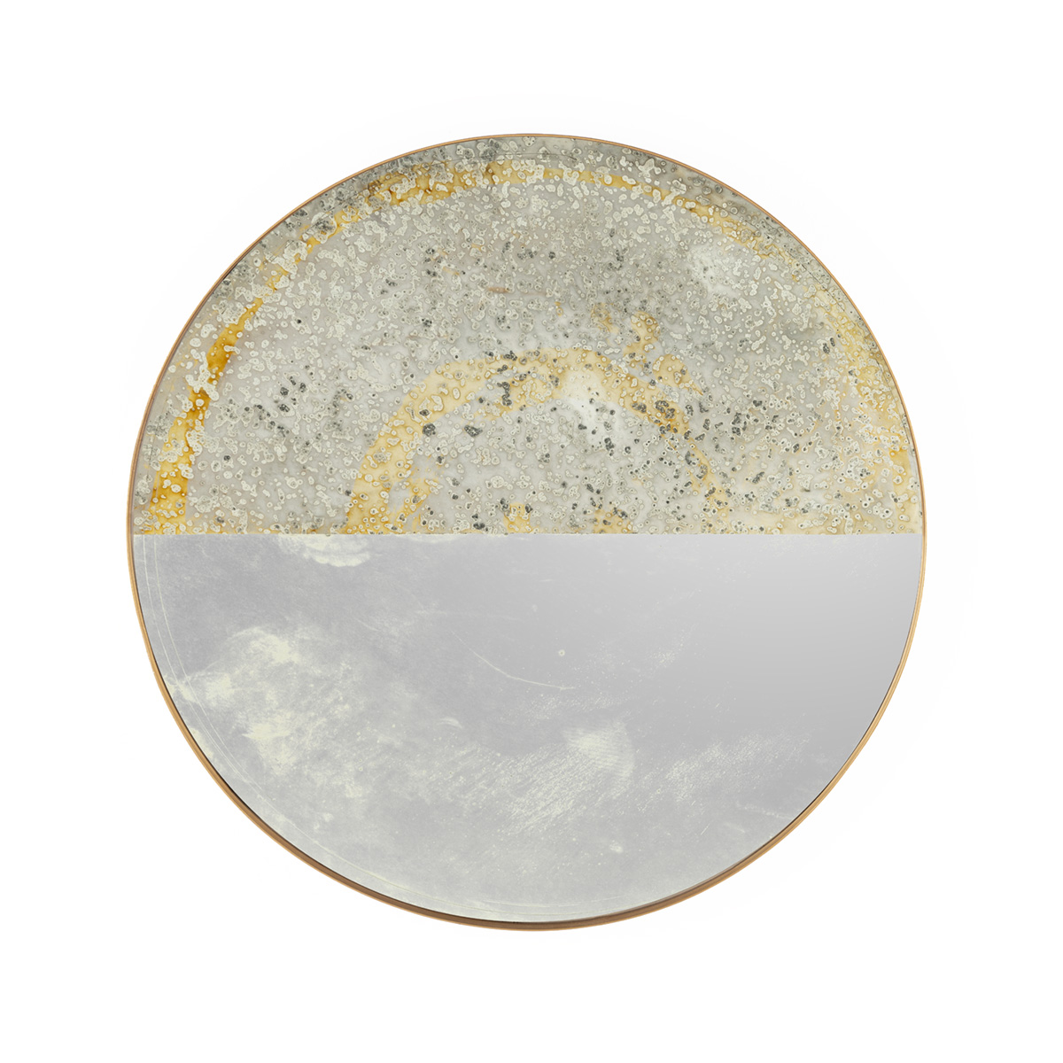 Espejo 79x4x79 Metal/espejo -- Dorado/Envejecido