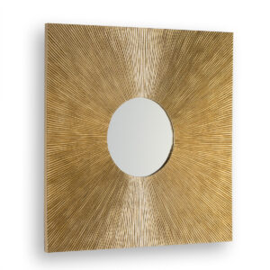 Espejo 80x3x80 Cristal/DM Dorado