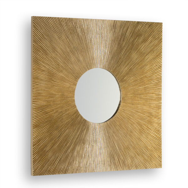 Espejo 80x3x80 Cristal/DM Dorado