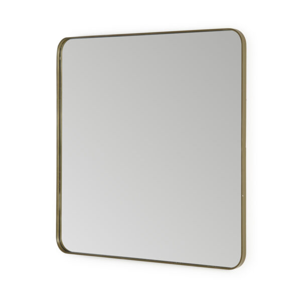 Espejo 80x3x80 Espejo/Metal Dorado