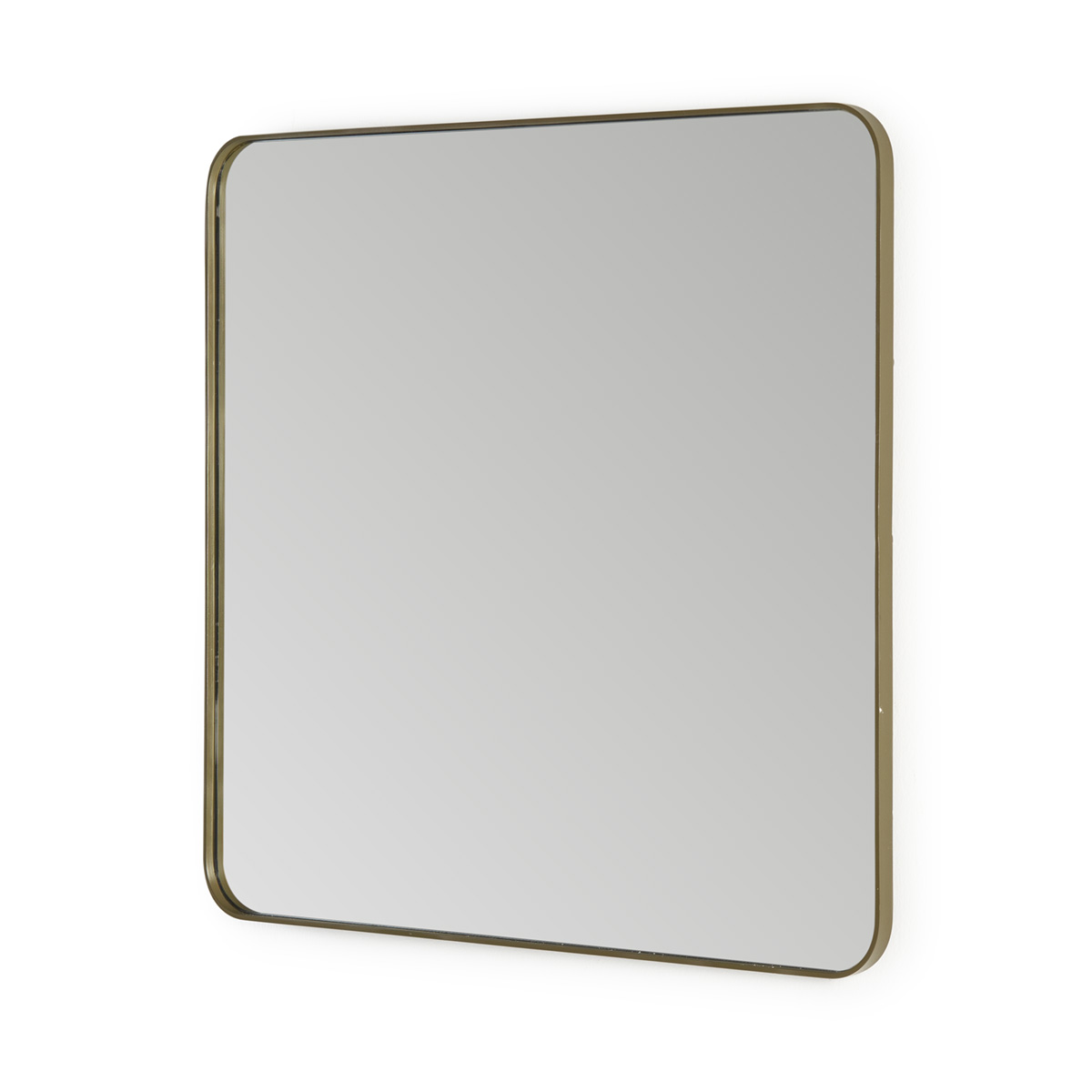 Espejo 80x3x80 Espejo/Metal Dorado