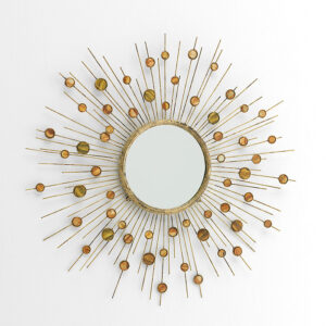 Espejo 98x5x98 Metal Nacar