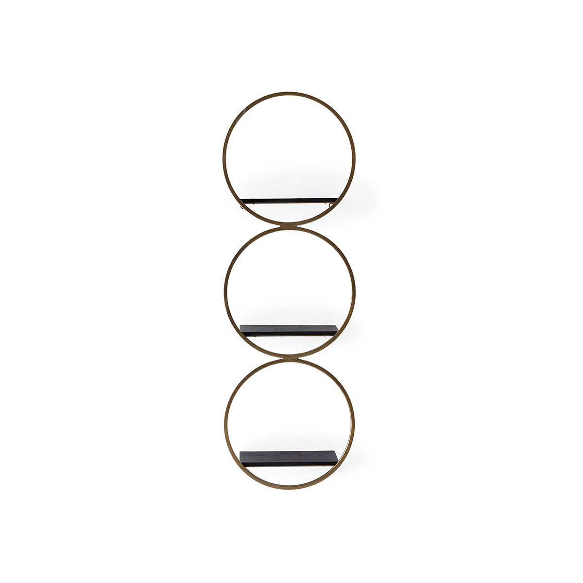 Estantería 33x14x99 Madera/Metal -- Negro/Dorado