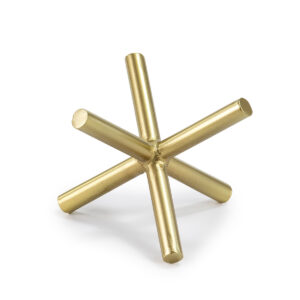 Figura 18x16x13 Metal Dorado