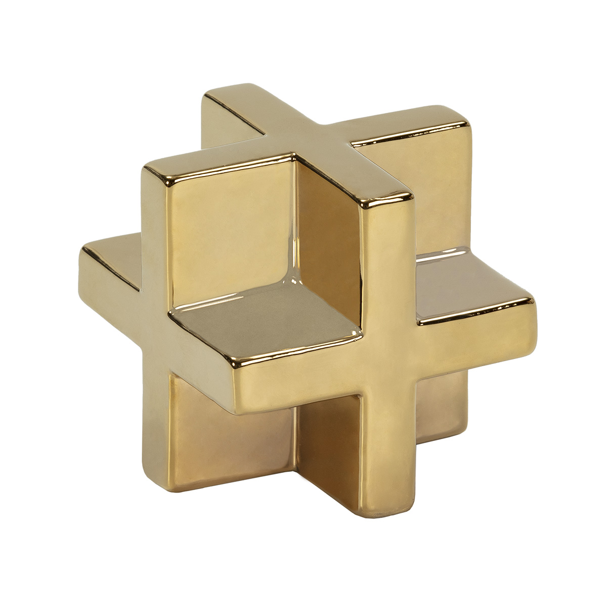 Figura Cerámica -- Dorado