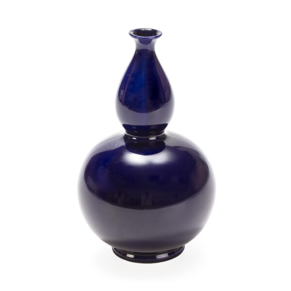 Jarrón 27x27x45 Cerámica Azul