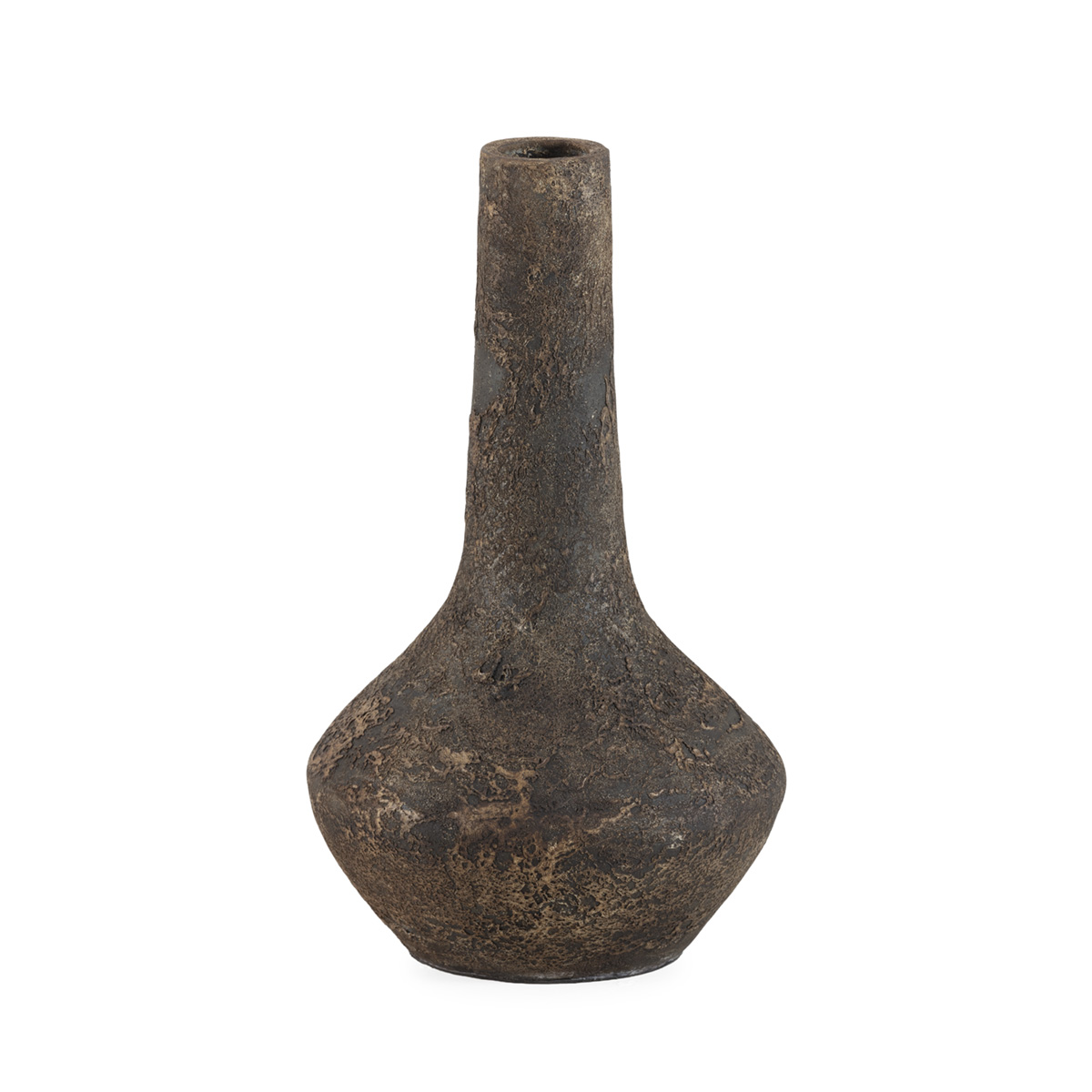 Jarrón 28x28x46 Terracota -- Negro Envejecido