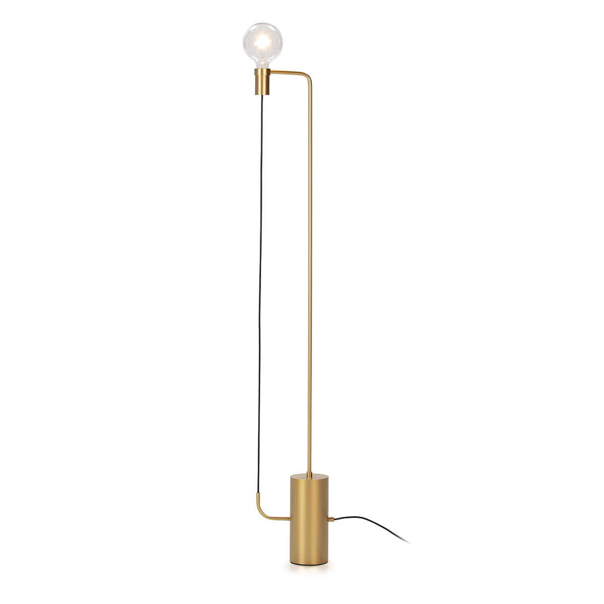 Lámpara de Pié 25x12x152 Metal Dorado