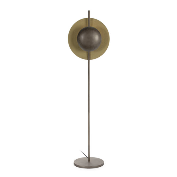 Lámpara de Pié 40x30x150 Metal -- Laton Envejecido/Bronce Envejecido