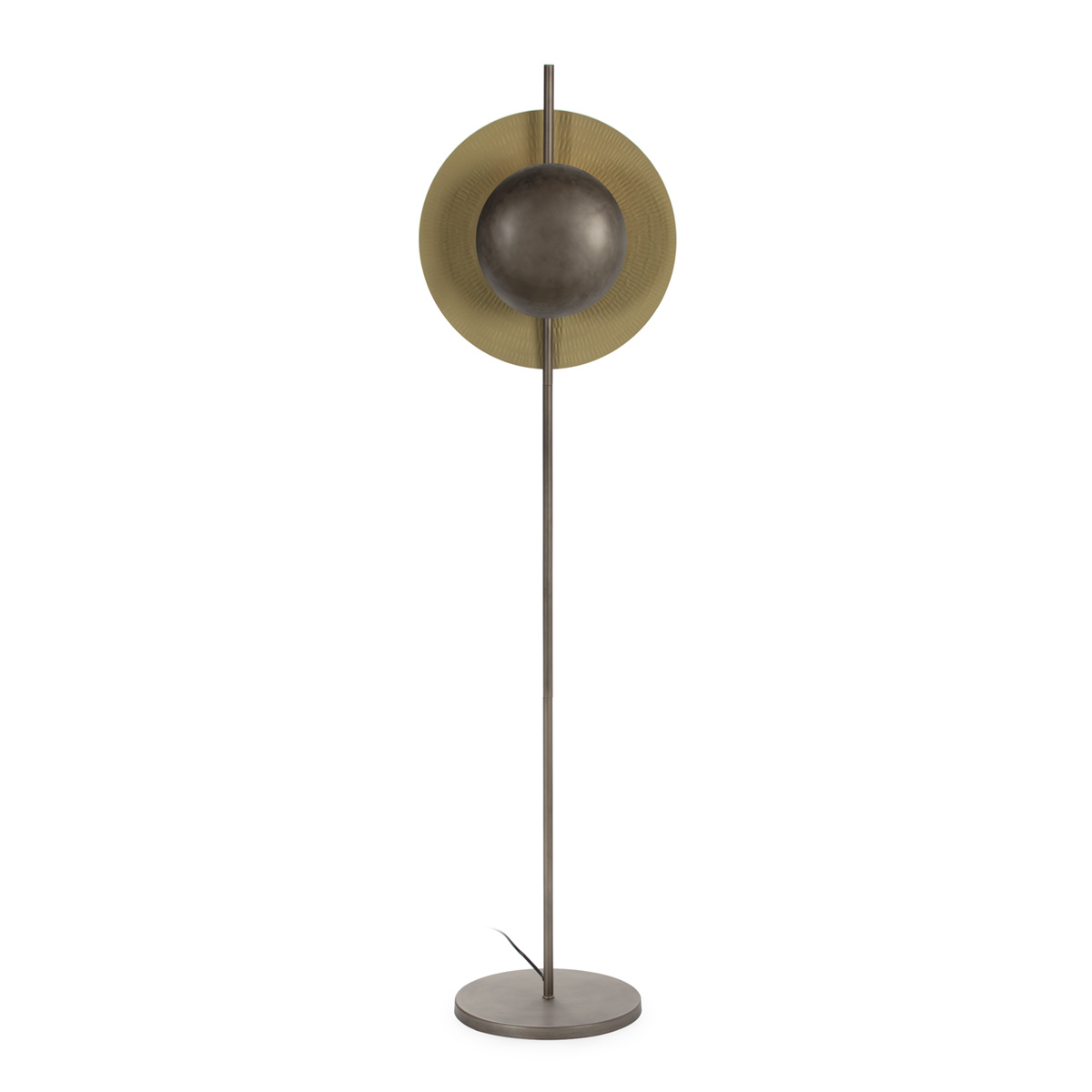 Lámpara de Pié 40x30x150 Metal -- Laton Envejecido/Bronce Envejecido