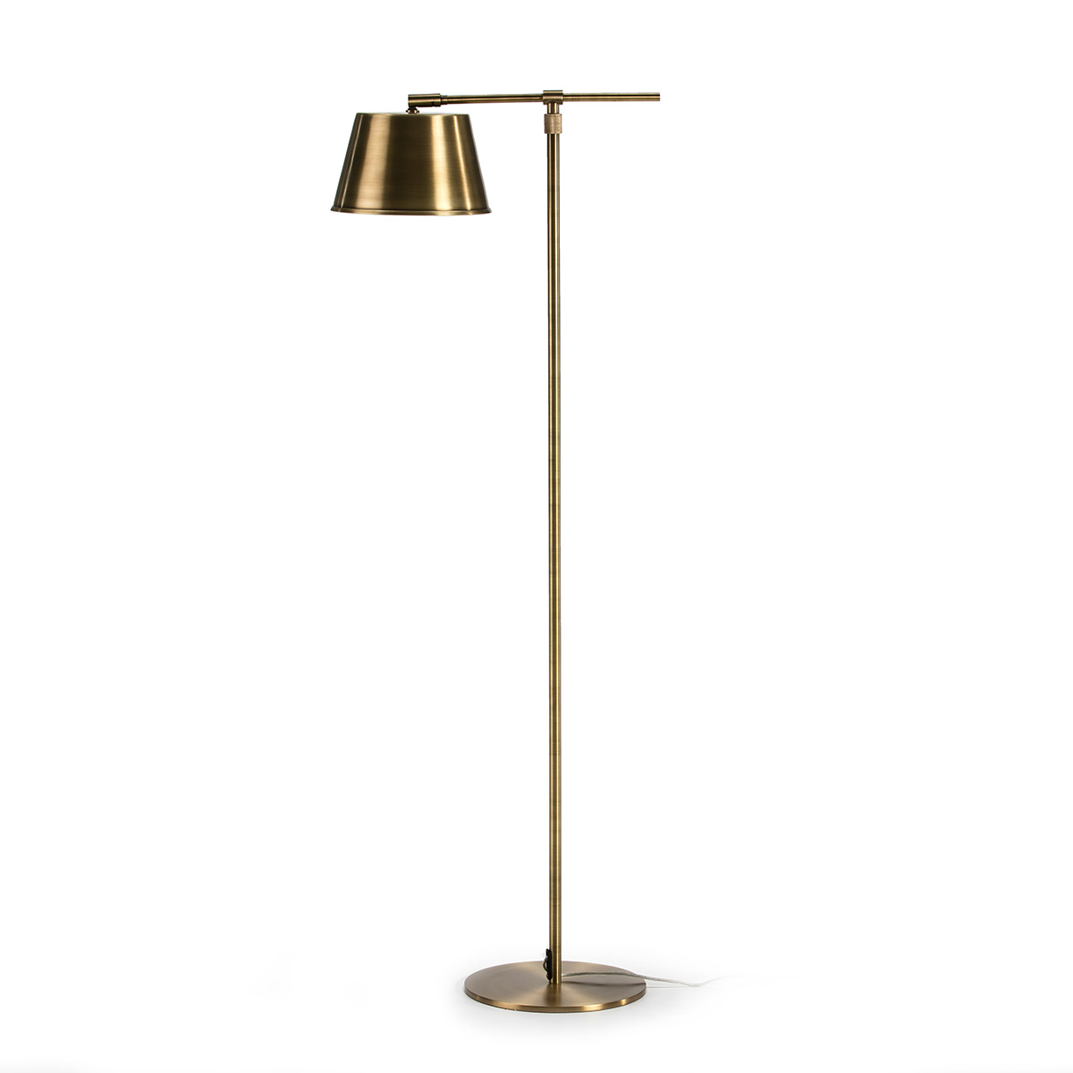 Lampara de Pie 42x23x149 Metal Dorado