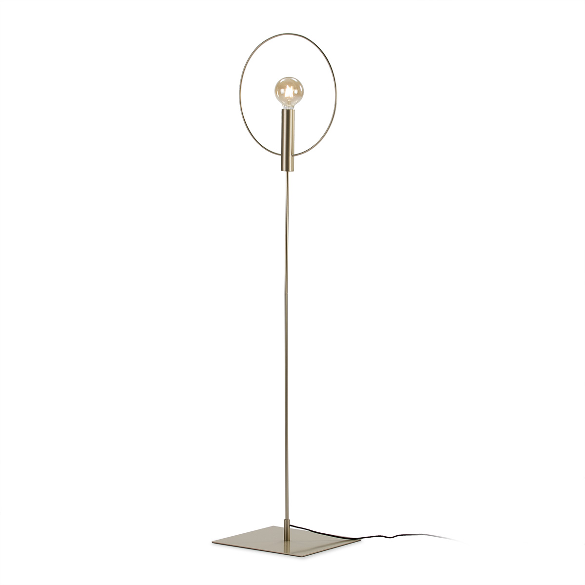 Lámpara de Pié 42x35x165 Metal Dorado