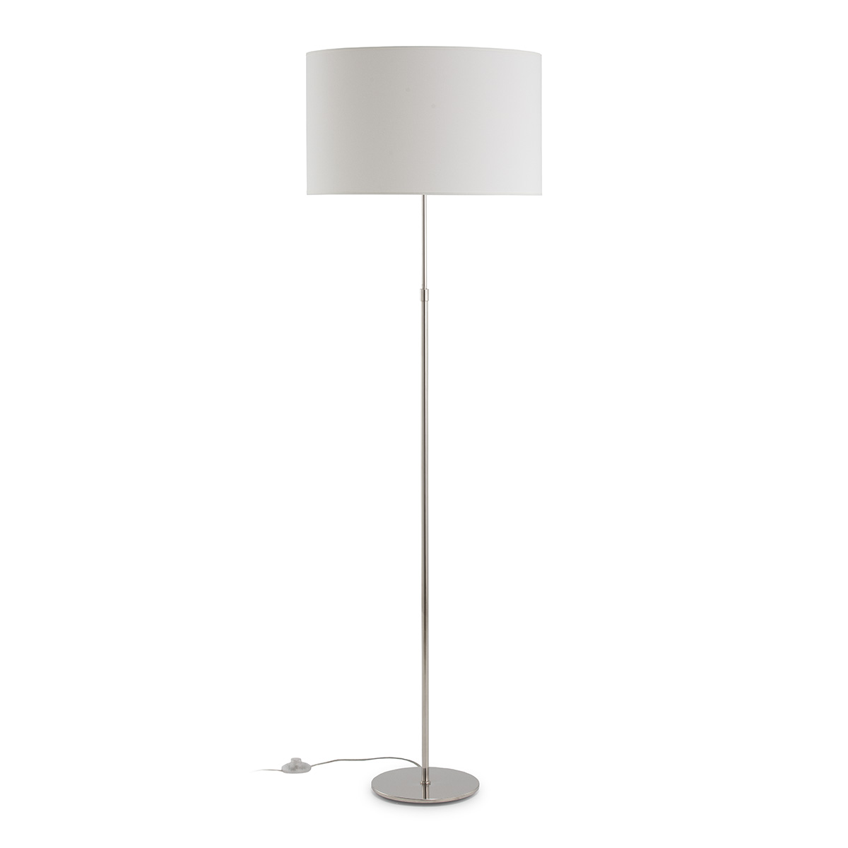 Lámpara de Pie extensible sin pantalla 24x24x120/142 Metal Nickel