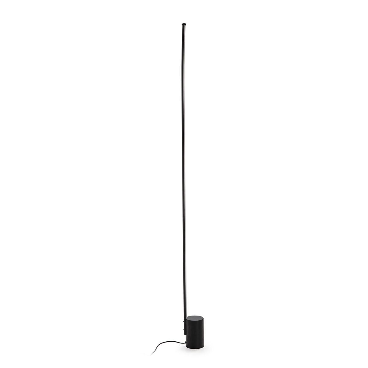 Lampara de Pie sin pantalla 12x10x186 Metal Negro LED 25W