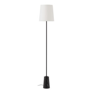 Lámpara de Pié sin pantalla 14x14x140 Mármol/Metal -- Negro