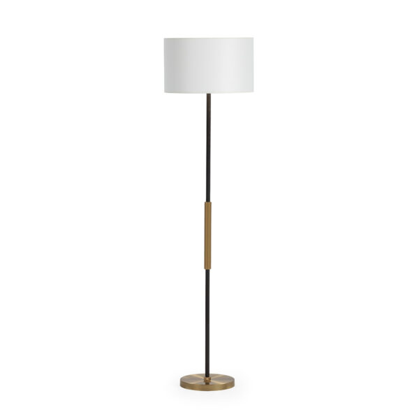 Lámpara de Pié sin pantalla 25x25x146 Metal -- Negro/Dorado