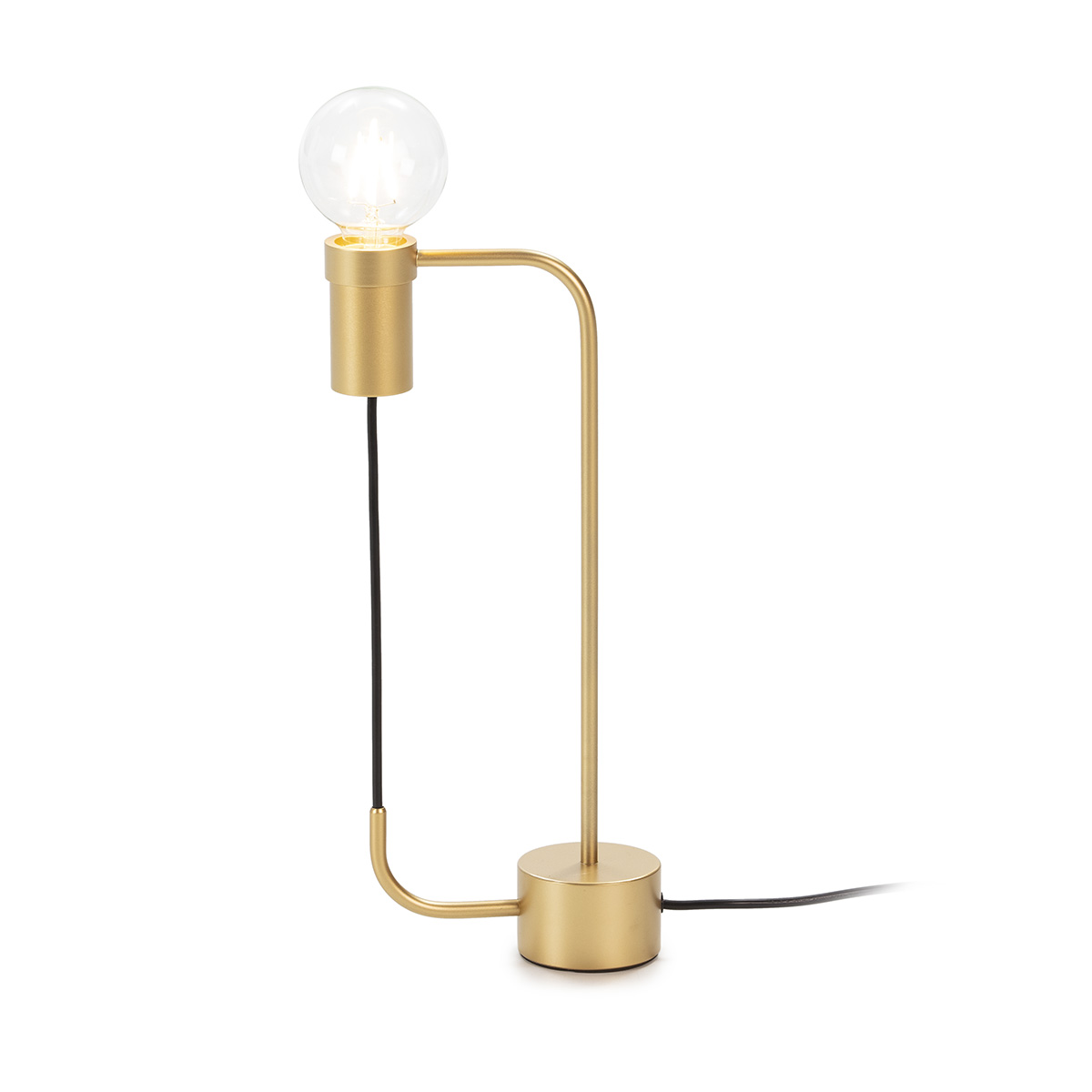 Lámpara de Sobremesa 18x8x40 Metal Dorado