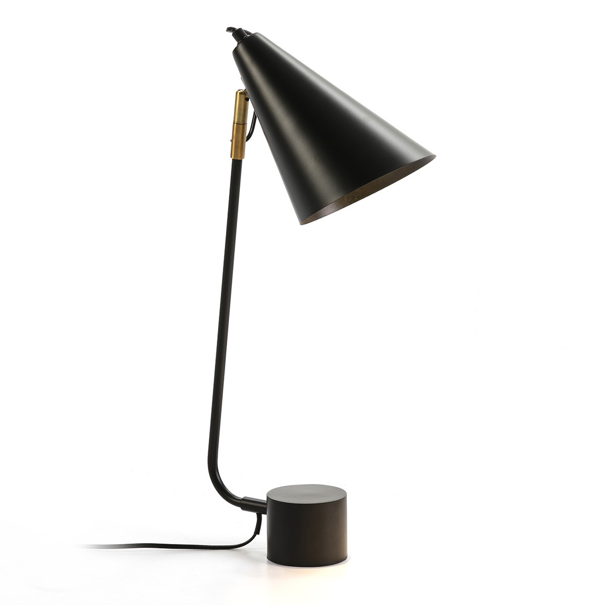 Lampara de Sobremesa 26x26x60 Metal Negro