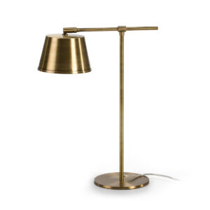 Lampara de Sobremesa 38x18x51 Metal Dorado