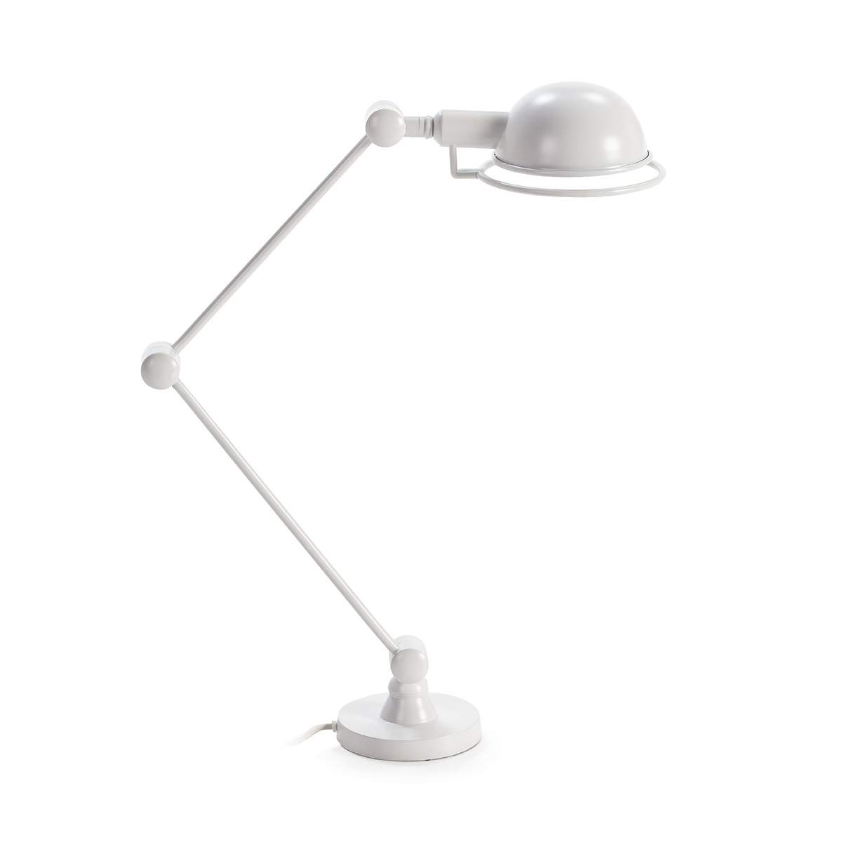Lámpara de Sobremesa con pantalla 50x13x50 Metal Blanco