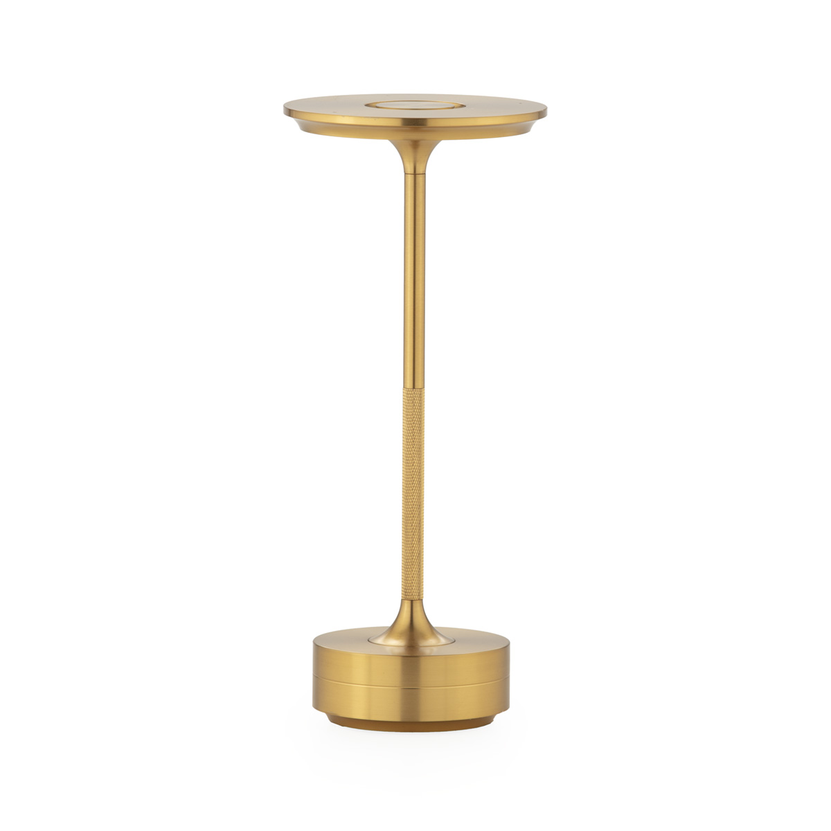 Lampara de Sobremesa Portatil 13x13x28 Metal -- Dorado