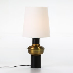 Lampara de Sobremesa sin pantalla 20x41 Metal Negro/Dorado