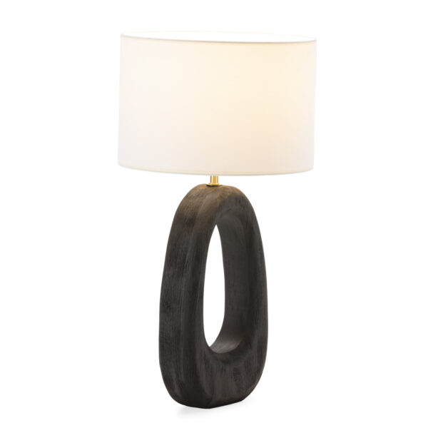 5 Madera de Mango/Metal -- Negro/Dorado