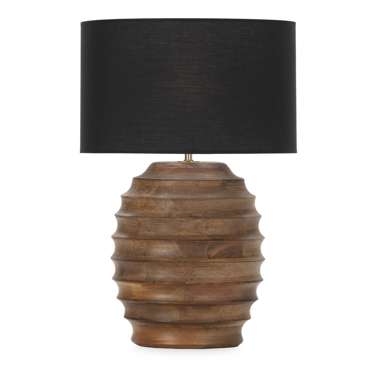 Lámpara de Sobremesa sin pantalla 29x29x40 Madera de Mango/Metal