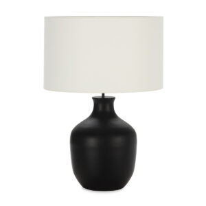 Lámpara de Sobremesa sin pantalla 29x29x47 Metal -- Negro Mate