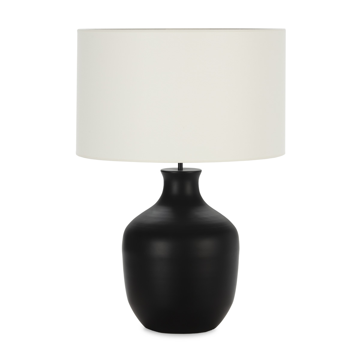 Lámpara de Sobremesa sin pantalla 29x29x47 Metal -- Negro Mate